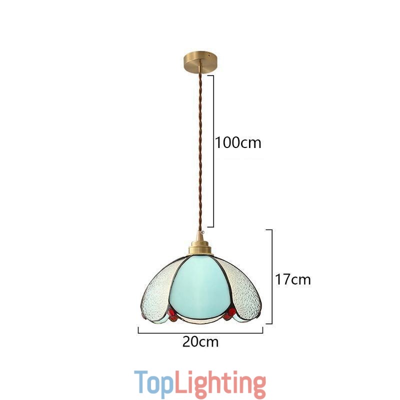 Minimalist Petal Glass Pendant Light Single Head Glass Pendant Lamp