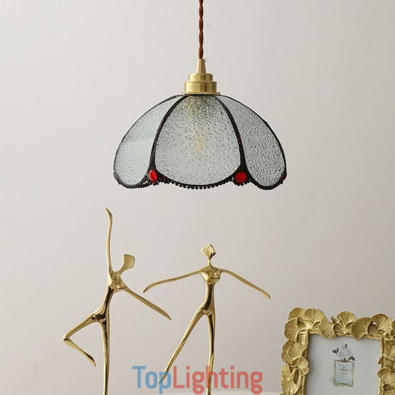Minimalist Petal Glass Pendant Light Single Head Glass Pendant Lamp
