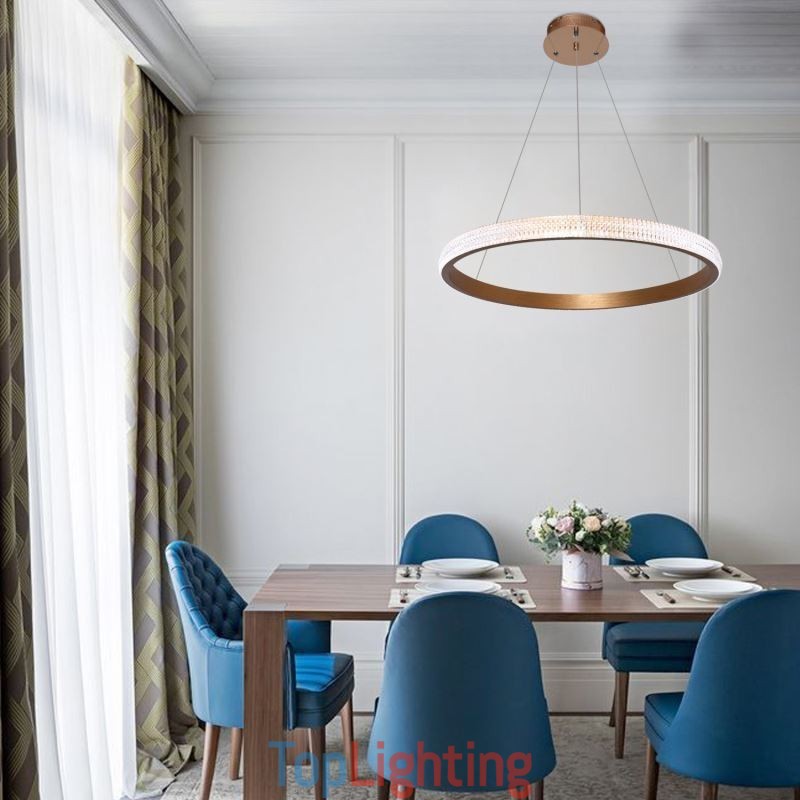 Ring Pendant Lamp Minimalist Acrylic Light Fixture