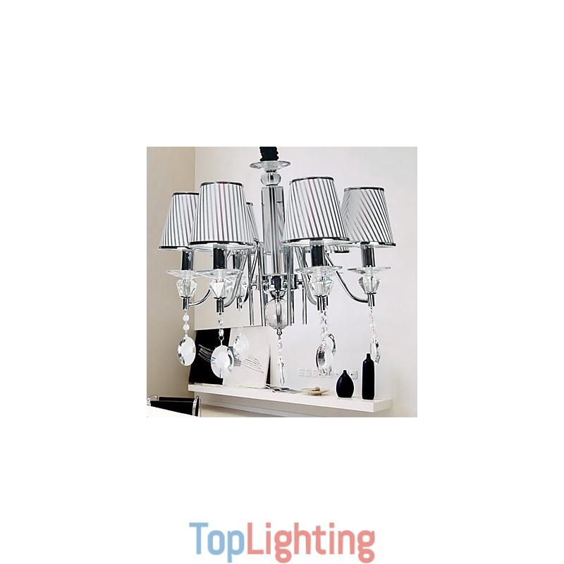 Modern Contemporary Crystal Electroplated Chandelier