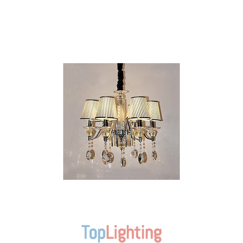 Modern Contemporary Crystal Electroplated Chandelier
