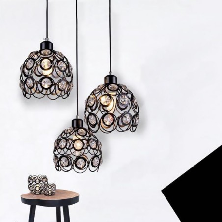 Hollow Crystal Iron Pendant Lamp Island Ideas Hollow Crystal Iron Pendant Lamp Island Ideas