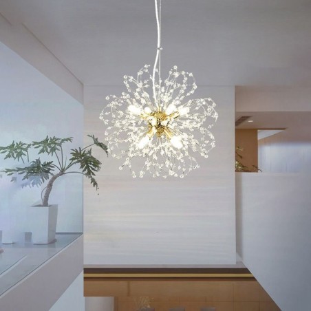 Dandelion Crystal Pendant Light Elegant Chandelier Dandelion Crystal Pendant Light Elegant Chandelier