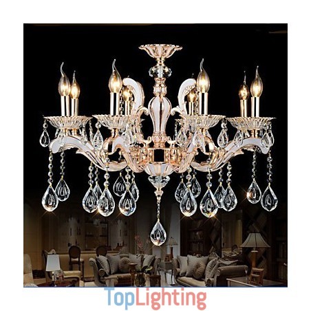 European Style luxury Candle Crystal Pendant Zinc Alloy lamps European Style luxury Candle Crystal Pendant Zinc Alloy lamps