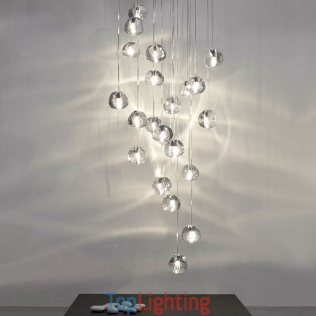 Modern Crystal Cluster Pendant Light Unique Crystal Lamp Shade Duplex Stair Modern Crystal Cluster Pendant Light Unique Crystal Lamp Shade Duplex Stair