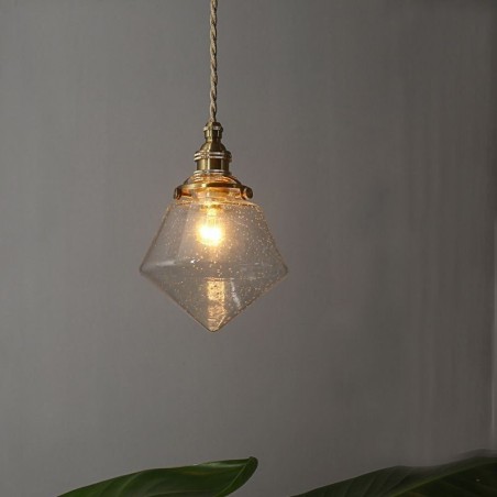 1 Light Diamond Glass Pendant Light Bubble Glass Light Fixture 1 Light Diamond Glass Pendant Light Bubble Glass Light Fixture