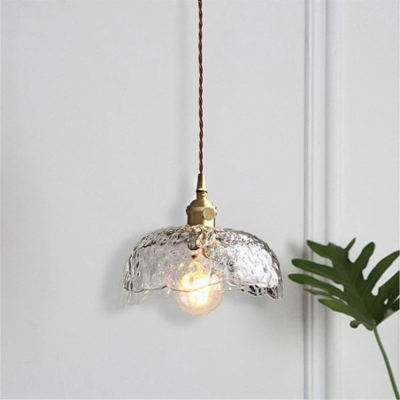 Irregular Brass Glass Pendant Light Hammer Glass Ceiling Light Irregular Brass Glass Pendant Light Hammer Glass Ceiling Light