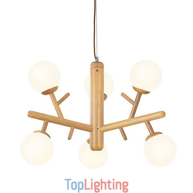 Nordic Creative Wooden Pendant Light