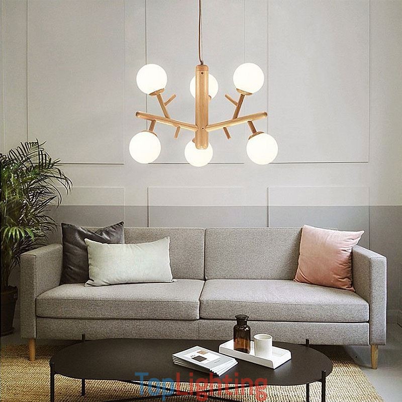 Nordic Creative Wooden Pendant Light