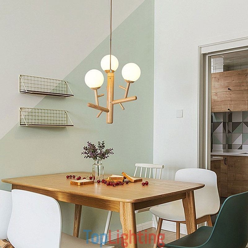 Nordic Creative Wooden Pendant Light