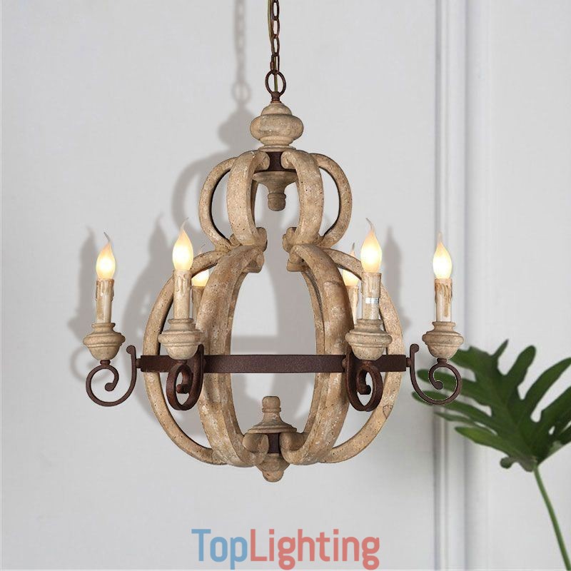 Wood Pendant Light Nordic Retro Ceiling Light
