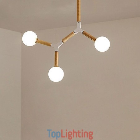 Nordic Magic Bean Pendant Light Creative Wooden Lighting Nordic Magic Bean Pendant Light Creative Wooden Lighting
