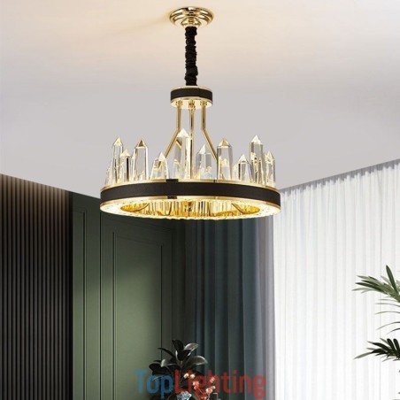 Modern Crystal Pendant Light Circle Crystal Ceiling Light Modern Crystal Pendant Light Circle Crystal Ceiling Light