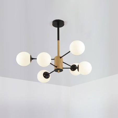 Magic Bean Pendant Light Creative Nordic Wooden Light Fitting Magic Bean Pendant Light Creative Nordic Wooden Light Fitting
