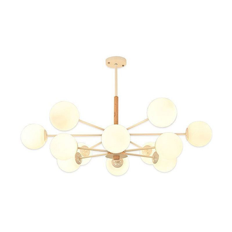 Magic Bean Pendant Light Creative Nordic Wooden Light Fitting