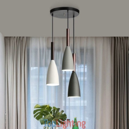 Modern Simple Pendant Light Three Lights Creative Aluminum Art Light Fixture Cafe Modern Simple Pendant Light Three Lights Creative Aluminum Art Light Fixture Cafe