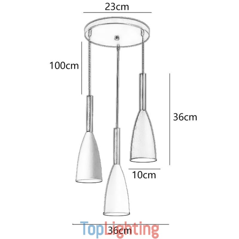 Modern Simple Pendant Light Three Lights Creative Aluminum Art Light Fixture Cafe