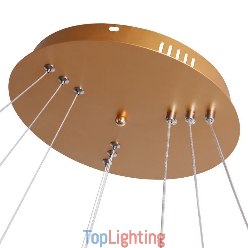 Modern Pendant Light Acrylic 3 Rings Lamp 80+60+40cm