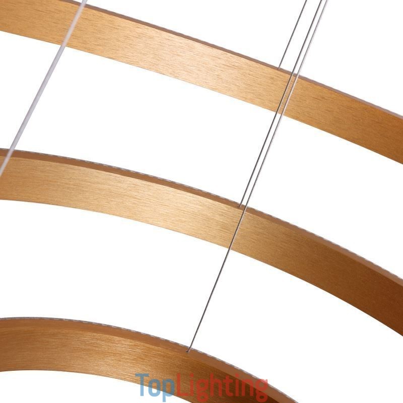 Modern Pendant Light Acrylic 3 Rings Lamp 80+60+40cm