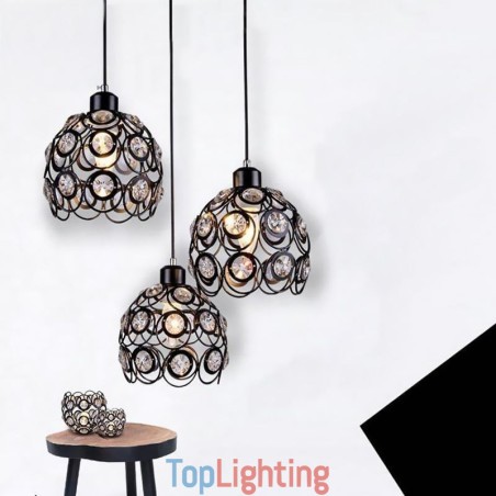 Hollow Crystal Iron Pendant Lamp Island Ideas Hollow Crystal Iron Pendant Lamp Island Ideas