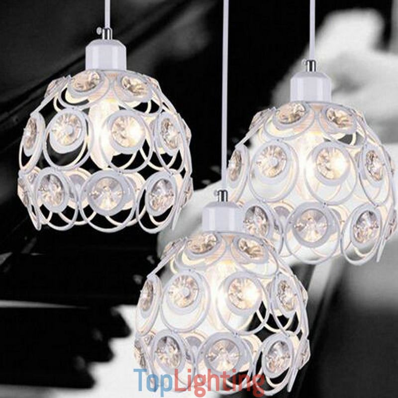 Hollow Crystal Iron Pendant Lamp Island Ideas