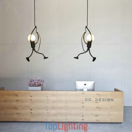Modern Simple Pendant Light Little Man Shape Lamp Creative Light