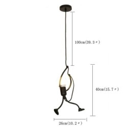 Modern Simple Pendant Light Little Man Shape Lamp Creative Light