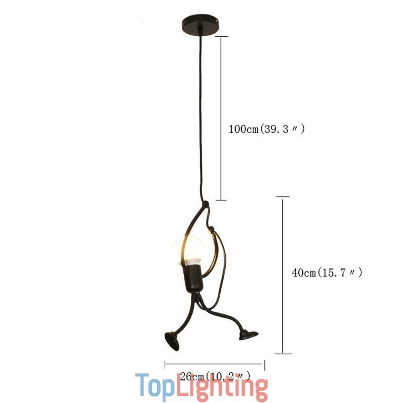 Modern Simple Pendant Light Little Man Shape Lamp Creative Light