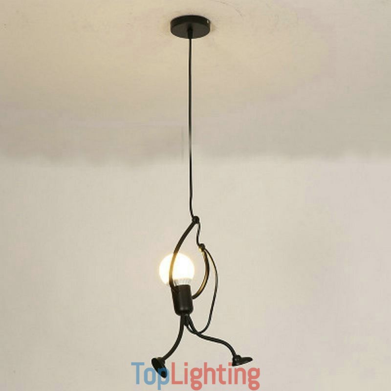 Modern Simple Pendant Light Little Man Shape Lamp Creative Light