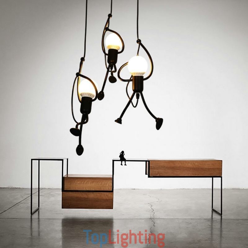 Modern Pendant Light Creative Little Man Shape Lamp Individual Home Light