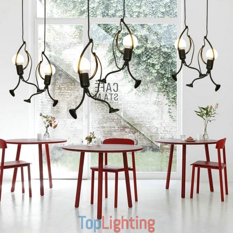 Modern Pendant Light Creative Little Man Shape Lamp Individual Home Light