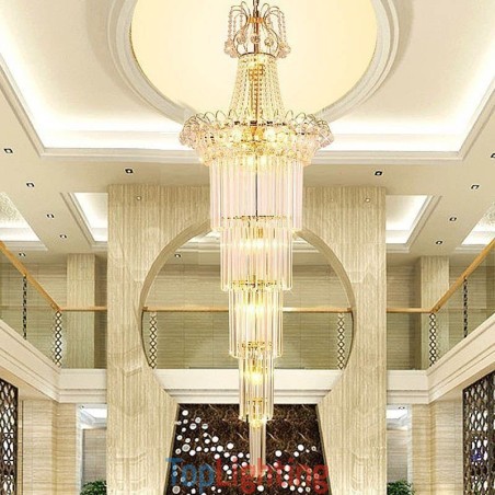 Elegant Long Pendant Crystal Chandelier Elegant Long Pendant Crystal Chandelier