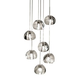 Modern Crystal Cluster Pendant Light Unique Crystal Lamp Shade Duplex Stair