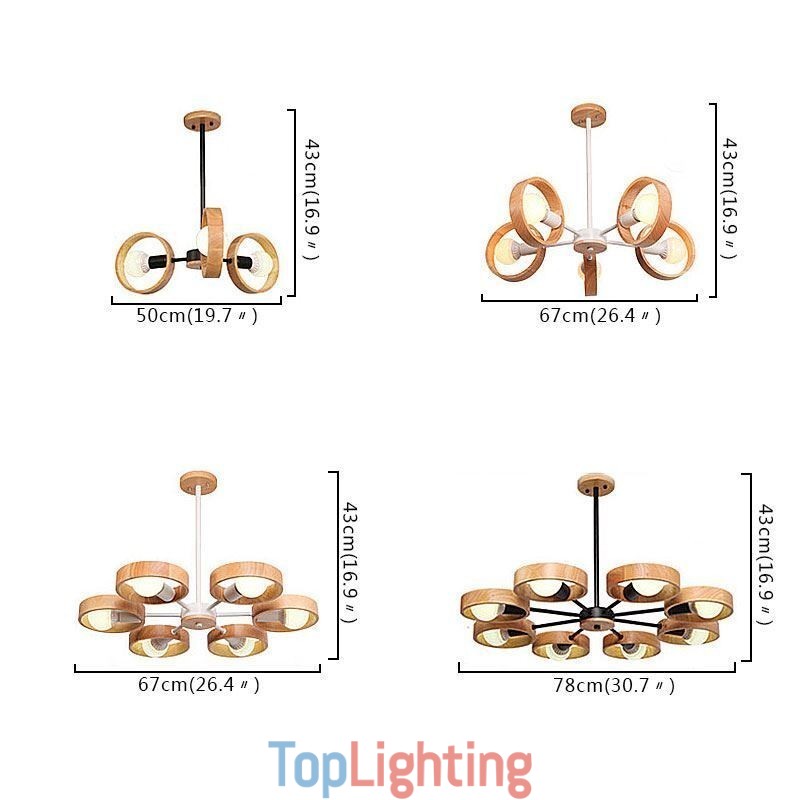 Nordic Unique Wood Pendant Light