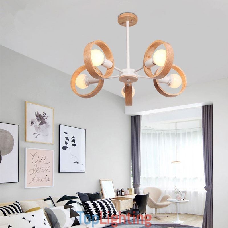 Nordic Unique Wood Pendant Light