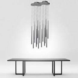 Modern Simple Pendant Light Cylinder Shape Lighting Meteor Rain Lamp Light