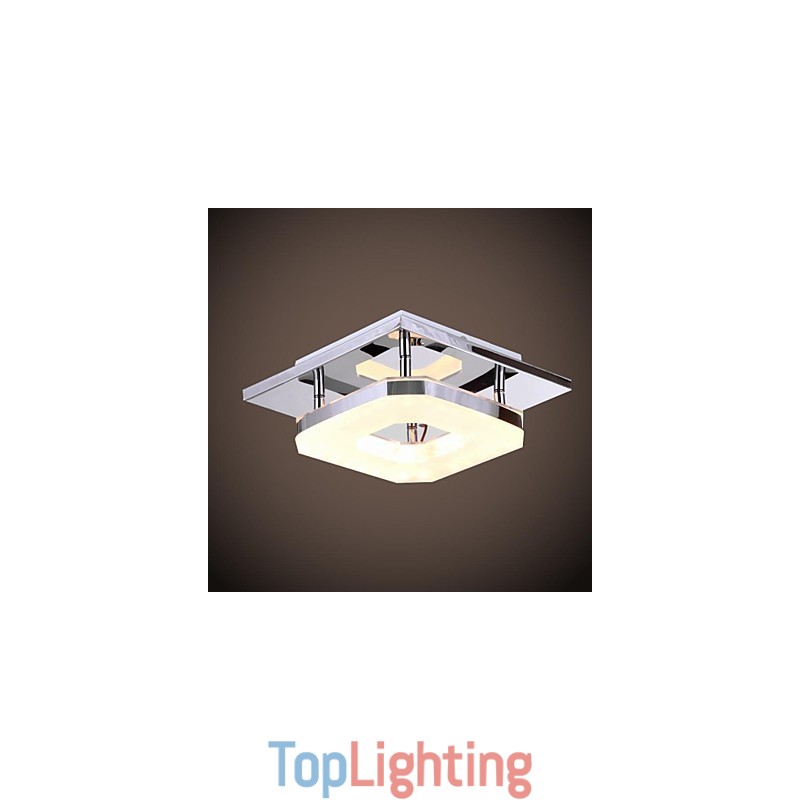 Acrylic Flush Mount 1 light Modern Acrylic Electroplating Stainless Steel