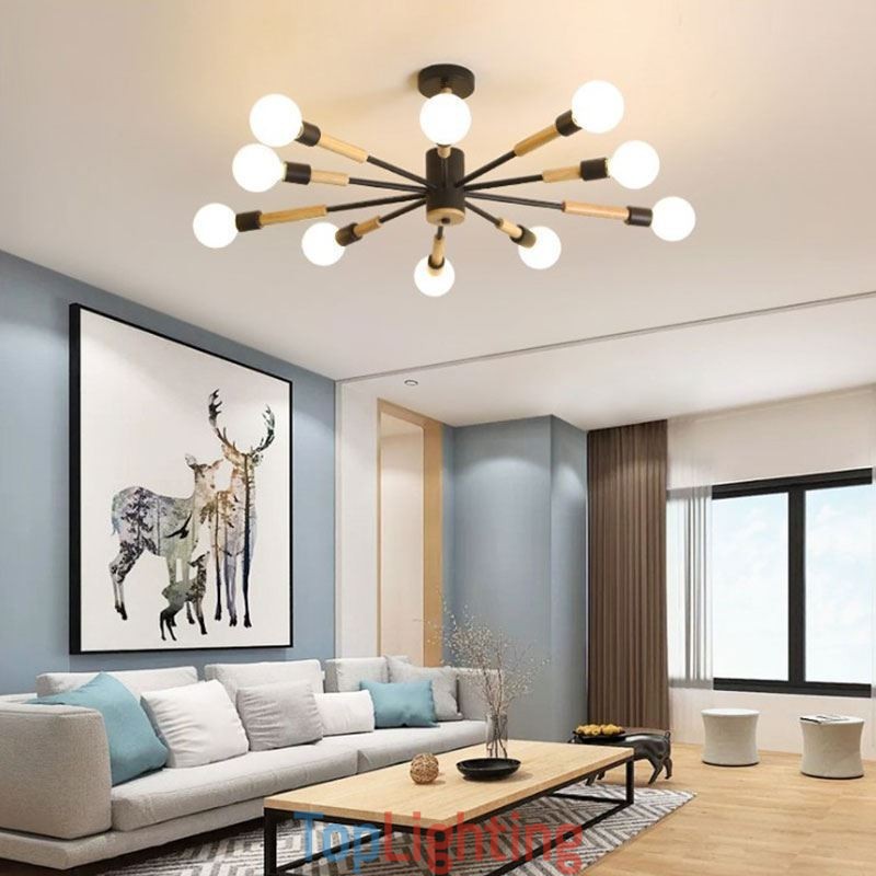 Nordic Pendant Light Creative Magic Bean Log Pendant Light