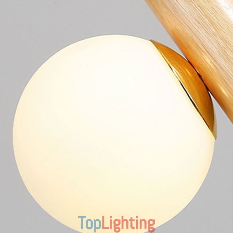 Wood Pendant Light Magic Bean Cluster Ceiling Light Island