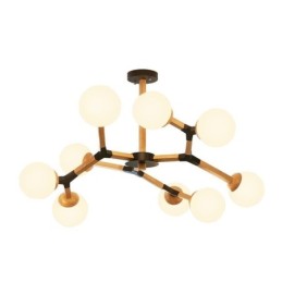 Nordic Magic Bean Pendant Light Creative Wooden Light Fitting