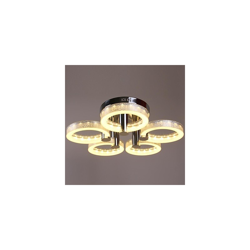 Acrylic Chandelier with 5 lights (Chrome Finish)