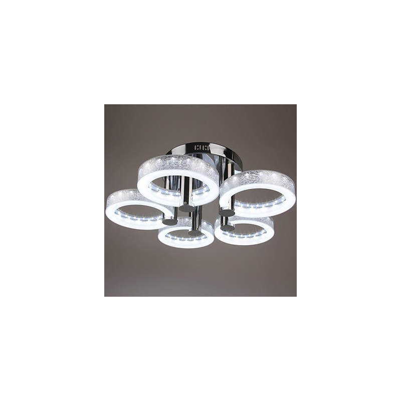 Acrylic Chandelier with 5 lights (Chrome Finish)