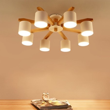 Nordic Log Pendant Light Macaron Light Fitting Nordic Log Pendant Light Macaron Light Fitting