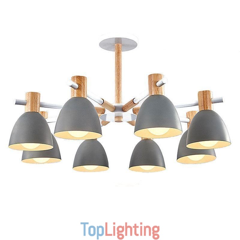 Modern Simple Macaron Pendant Light Creative Wooden Lighting