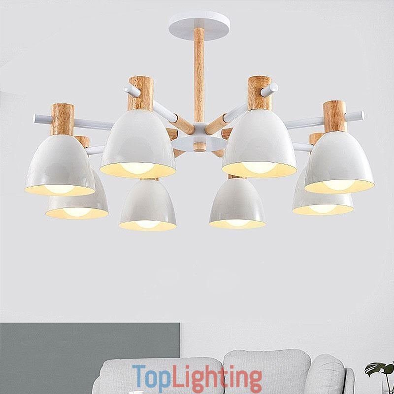 Modern Simple Macaron Pendant Light Creative Wooden Lighting