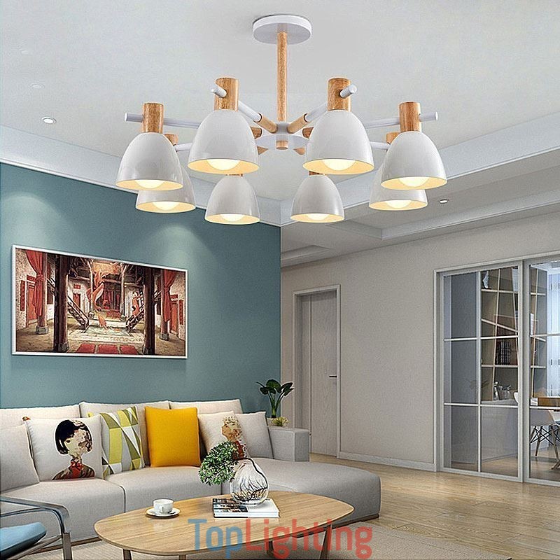 Modern Simple Macaron Pendant Light Creative Wooden Lighting