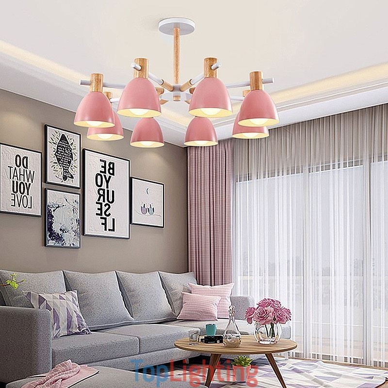 Modern Simple Macaron Pendant Light Creative Wooden Lighting