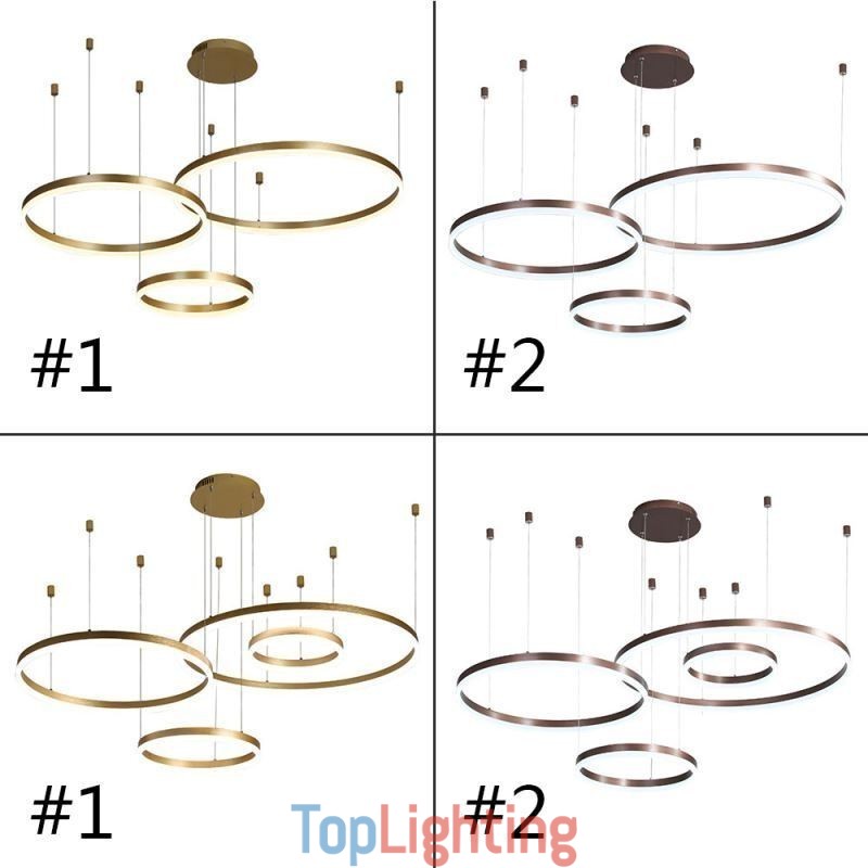 Postmodern Pendant Light Acrylic Ring Shape Pendant Light