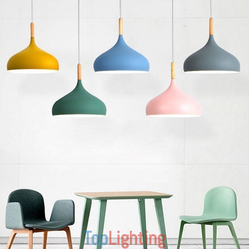 Modern Pendant Light Aluminum Macaron Lamp Home Adjustable Light