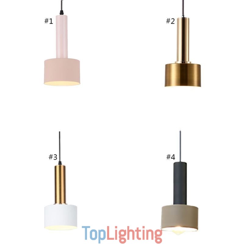 Modern Simple Pendant Light Cylinder Shape Lamp Aluminum Lighting Light